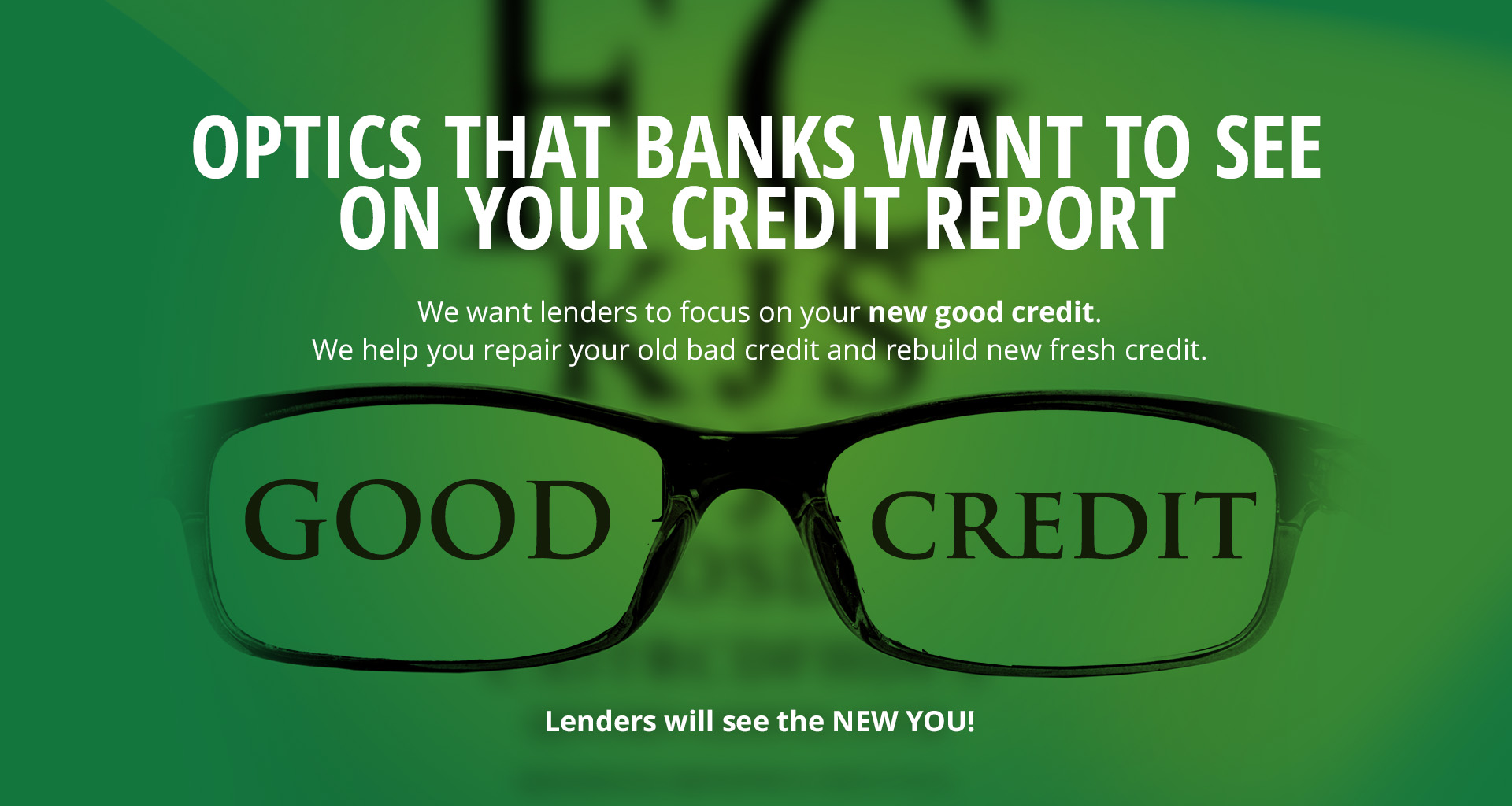 Optics that banks want to see on your credit report